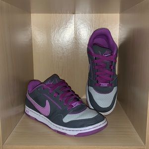 FREE SHIPPING! Nike Dunk Low Athletic Shoes Purple Grey 551648-055